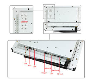 Tablette PC industrielle antichoc à montage mural de 10.1 pouces OEM <span class=keywords><strong>Voyo</strong></span> I8 Max 4g réparation d'écran tactile de tablette 2 Go Android 11 ou Debian 10 - Product Image 4