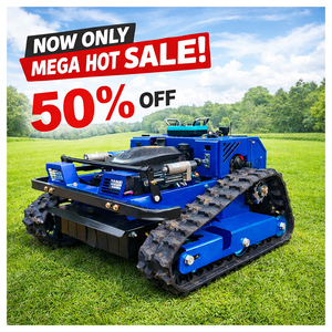 Free Shipping Cheap 600mm 21IN Tracked <b>Gasoline</b> Start RC Robot Lawnmowers Slope Remote Control Lawn Mower Kylin Robotic Smart La - Product Image 1