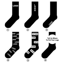 Chaussettes de sport pour homme en coton et élasthanne respirantes à séchage rapide antidérapantes pour le basketball, le football et le soccer avec bordure en tissu éponge