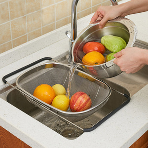 Hot Selling Kitchen Oval <strong>Strainer</strong> Filter Basket Stainless Steel <strong>Sink</strong> Drain Basket - Product Image 3