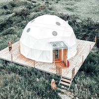 Vente directe fabricant : Tente de camping dôme moderne monocouche durable quatre saisons camouflage pour hôtel, complexe hôtelier et loisirs en extérieur