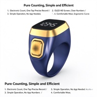 Nouvelle bague intelligente de lecture numérique pour rappel de temps électronique, compteur de pressions manuelles