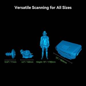 Para CR-Scan Raptor Escáner 3D Impresión rápida a todo color 60fps Actualización 0,02mm Precisión Múltiples líneas Azul CMOS Luz - Product Image 3