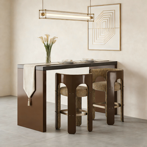 <span class=keywords><strong>Tabouret</strong></span> de bar moderne minimaliste en bois massif pour maisons de luxe, villas, îlots de <span class=keywords><strong>cuisine</strong></span>, comptoirs de bar, cafés - Product Image 3