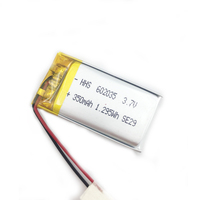 3.7V 350mAh LP602035 LiPo Batterie 602035 3.7V Rechargeable Li-Polymère Numérique Produit Puissance Ordinateur Portable Utilisation en Stock