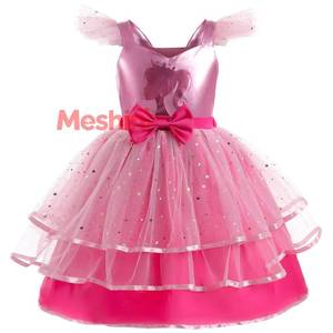 Robes de princesse pour enfants MS Best Made, costume de princesse rose, robes de soirée pour concours de beauté, déguisement de fête - Product Image 1
