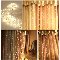 Guirlande lumineuse LED 8 modes effet ciel étoilé rose pour décorations de Noël, chambre, extérieur, fête, mariage, jardin