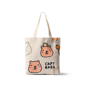 Borsa Tote Z Capybara 32x36cm in Tela con Stampa Animale Carina, Borsa a Spalla da Donna - Product Image 2