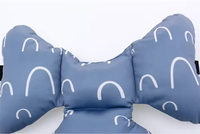 Coussin de siège bébé double face en coton 3D Air Mesh, coussin de poussette anti-bactérien, pliable, amovible, lavable, écologique, portable