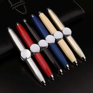 3 in 1 Business Metal Ballpoint <b>Pen</b> Fidget Spinner Rotating <b>Pen</b> with LED Light Custom Metal <b>Pens</b> for Children and As Gifts - Product Image 1