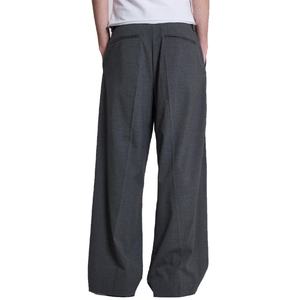 Pantalon Baggy Homme de Haute Qualité OEM, en Polyester et Spandex, Coupe Droite Ample, Plissé, Style Costume, Effet Empilé - Product Image 4