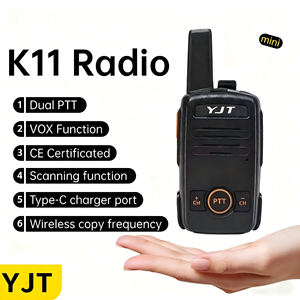 YJT K11 <span class=keywords><strong>Talkie</strong></span>-<span class=keywords><strong>walkie</strong></span> portable de petite taille <span class=keywords><strong>Mini</strong></span> UHF PMR 446 pour restaurant Radio bidirectionnelle N2510 - Product Image 2
