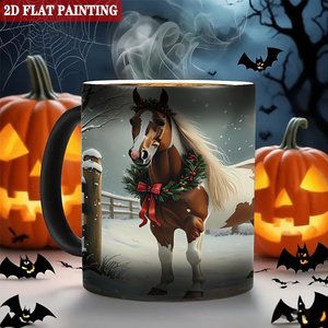 Heat Activated Color Changing <b>Ceramic</b> <b>Mug</b> 11oz Frosted Black Sublimation DIY Blank Cup - Product Image 6
