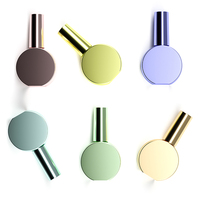 Flacon en verre cosmétique rond de 14 ml pour vernis gel, emballage vide pour laque à ongles et gel coloré