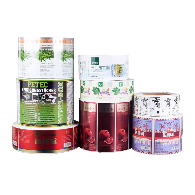 High Quality Digital Printing PVC Printed Food Label Sticker Custom Gloss Waterproof Foil Vinyl Roll Packaging Services Opm