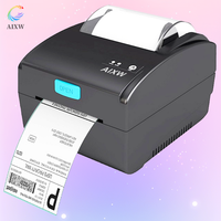 AIXW 80mm Impresora Térmica de Etiquetas de Escritorio, Código de Barras y Boleto de Recibo USB LAN para Bluetooth Stock Impresora de Etiquetas de Envío