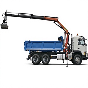 Autocarro Ribaltabile FMX 450 del 2012 con Gru Atlas 6x4, Braccio Idraulico, Carrozzeria Blu, Cabina Bianca, Altezza di Sollevamento 5m, Momento di Sollevamento 172.3E - Product Image 1