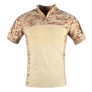 T-shirt d'extérieur tactique pour polo respirant 100% coton camouflage tissé (200g) numérique optimisé pour la visibilité des moteurs de recherche - Product Image 2