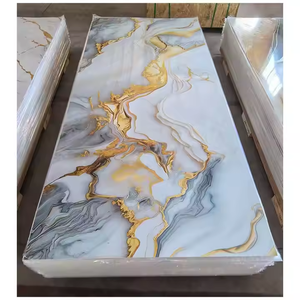 <span class=keywords><strong>Décoration</strong></span> murale intérieure, panneau mural brillant UV 1220*2440mm, feuille <span class=keywords><strong>de</strong></span> marbre PVC brillante UV, feuille <span class=keywords><strong>de</strong></span> marbre PVC - Product Image 2