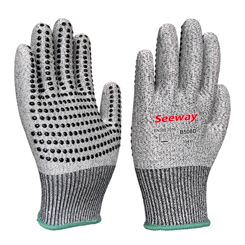 Seeway Anti Cut Safety Kitchen Silicone Dot Gloves