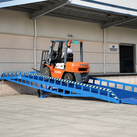 Bon marché, vente en gros, rampe de quai mobile hydraulique portable de 10 tonnes, rampe de quai de chargement de conteneurs avec CE