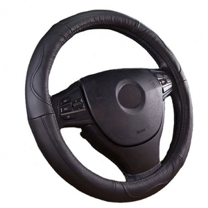 Universal Fit Sports-Style Leather Steering Wheel Cover New <strong>Car</strong> <strong>Accessories</strong> <strong>in</strong> PU Plush High Quality Fiber Leather Material - Product Image 1