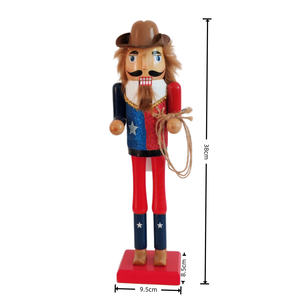 Nouvelle figurine de cowboy de Noël de style américain de 38 cm (15 pouces) pour la décoration de la maison - Product Image 4