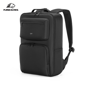 Kingsons Men's Business <b>Backpack</b> 20-35L USB <b>Laptop</b> Bag For Travel And <b>Work</b> Solid Color With Shoulder Straps - Product Image 3