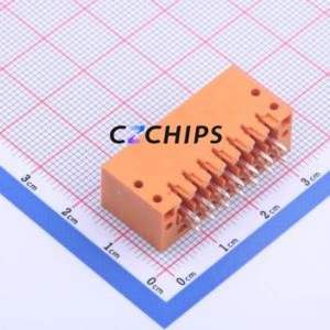KF2EDGEVM-3.5-2*7P Plug-in Terminal Block Through hole,P=3.5mm Connector Board-to-Board / Socket Closed Screw Fixing 2x7P 3.5mm - Product Image 2