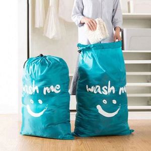Hot Selling Travel Waterproof Large Size Nylon Polyester Washable <b>Drawstring</b> <b>Laundry</b> <b>Bag</b> for Dirty Clothes - Product Image 3