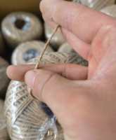 Tali Rami Alami 2mm 3 Untai, Tali Genggam Vintage Lembut, Tahan Lama Ramah Lingkungan untuk Kerajinan DIY, Rangkaian Bunga