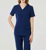 Ensembles de blouses médicales en spandex à manches courtes, style jogger, pour hôpitaux et infirmières, uniformes imprimés, logo personnalisé, vente en gros