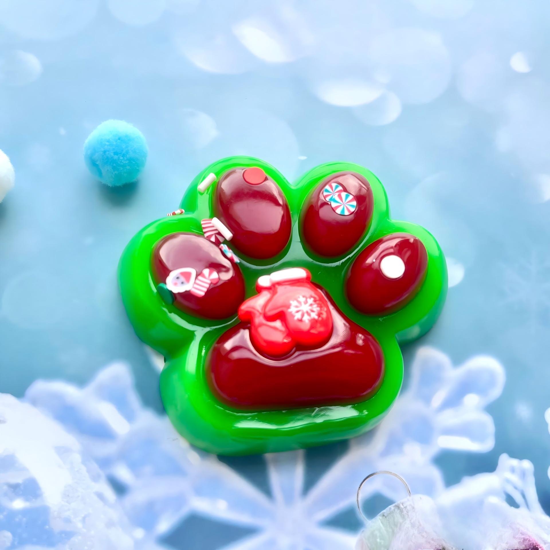 Série Noël - Fond Vert et Griffe Rouge