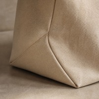 Sac fourre-tout en toile de 12 oz avec logo personnalisé, réutilisable, en coton, avec bordure contrastée, pour la promotion de marques de détail et les cadeaux promotionnels