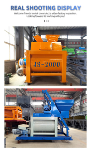 Mesin Pengaduk Semen Kapasitas Besar Berkualitas Tinggi China CE, Mesin Pengaduk Paksa Poros Ganda JS1500 JS2000 JS3000, Mixer Beton - Product Image 5