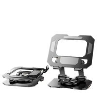 Supports en acier pour tablette PC avec logo laser, rotation à 360 degrés, pliables et réglables, compatibles iPad, 4,5 à 13 pouces