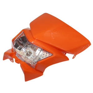 ZUQING ฝาครอบไฟหน้ารถจักรยานยนต์ HL105 ดีไซน์หน้าผีสีส้มสำหรับคาวาซากิ เคแอลเอ๊กซ์ เจิ้งหลินจักรยานออฟโรด - Product Image 4