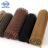 Rideaux en spirale métallique décoratifs architecturaux en maille de chaîne, tissu en maille de fil tressé, service de découpe sur mesure disponible