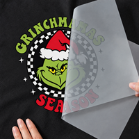 Transfert DTF mat à peler à froid, prêt à presser, pour sérigraphie et transfert thermique, motif Citrouille de Noël, Saison Spooky, Joyeux Noël