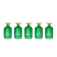 Atomiseur de parfum de haute qualité 100ML luxe carré coloré vide sertissage vaporisateur parfum bouteilles en verre avec boîte