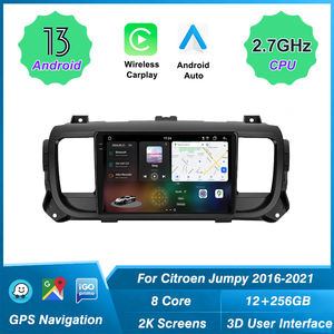 Radio android pour voiture pour <span class=keywords><strong>Citroen</strong></span> <span class=keywords><strong>Jumpy</strong></span> 2016-2021 10 ''unité de tête de Navigation GPS carplay sans fil - Product Image 2