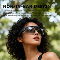 Lunettes audio sportives IA, lunettes de soleil audio pour cyclisme coupe-vent et anti-poussière, lunettes de soleil intelligentes IA pour appels en temps réel en extérieur