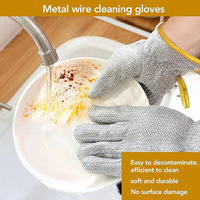 Esun Gants de nettoyage ménager polyvalents en fil métallique anti-rayures pour usage humide et sec