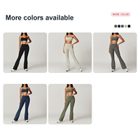 Vêtements de sport personnalisés de haute qualité, collants suspendus pour le cou, vêtements de yoga, vêtements de sport taille haute à séchage rapide, ensemble sportif de yoga pour femmes