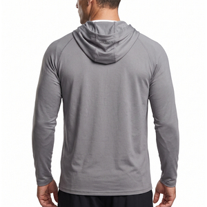 Custom Logo UPF 50+ Performance Fishing Hoodie Men's UV Sun Protection Quick Dry Lightweight Technical Fishing Shirt With Hood