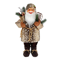 Hochwertige Weihnachtsmann-Weihnachtskugel-Dekoration Beliebter Stil Quadratische Festliche Puppe für Neujahrs-Dekoration