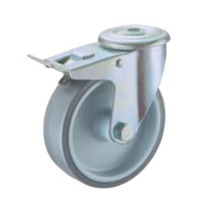 Competitive Price Superior Quality Heavy Duty Industrial Caster Wheel with Plain Bearing <b>Swivel</b> Brake - Product Image 4