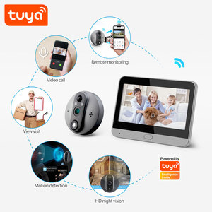 Meilleures ventes - Sonnette de <span class=keywords><strong>porte</strong></span> intelligente avec vision nocturne personnalisée, caméra WIFI, sonnette vidéo Tuya, PST-DB06T - Product Image 5