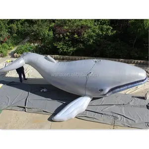 巨大な照明インフレータブルクジラモデル製品装飾プロモーション