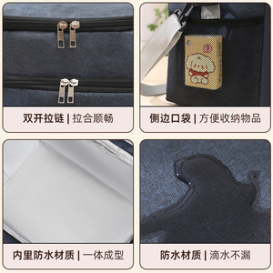 Powacore hai lớp cách nhiệt ăn trưa túi đa chức năng ngoài trời không thấm Nước Dã Ngoại Băng bảo quản qua biên giới hộp mát - Product Image 5